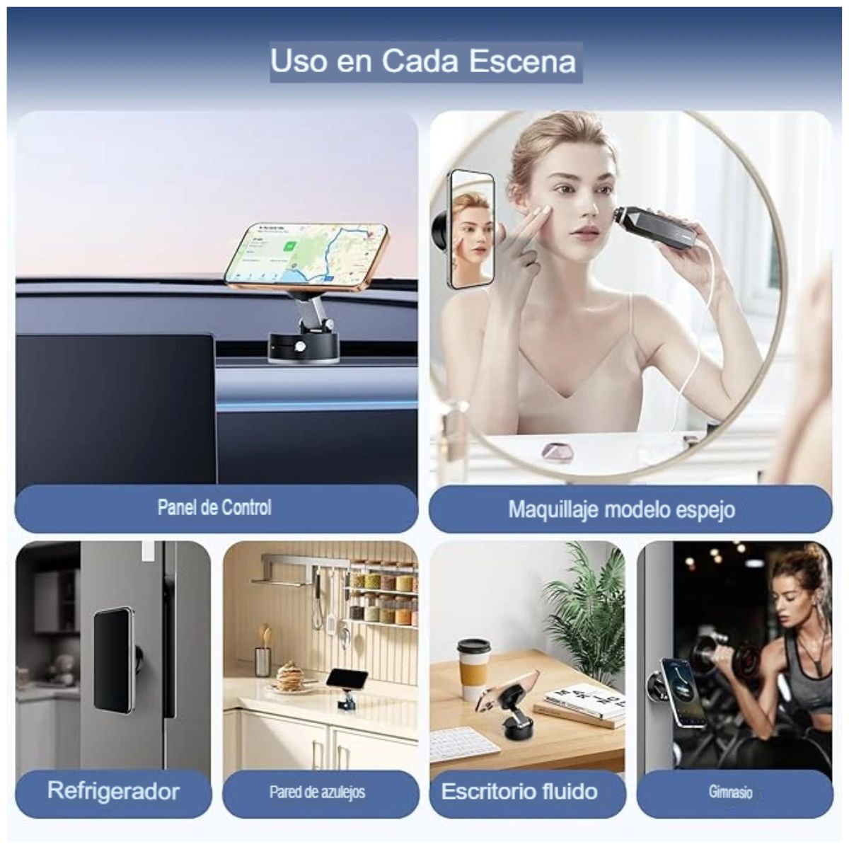 Soporte Cargador Inalámbrico Imantado